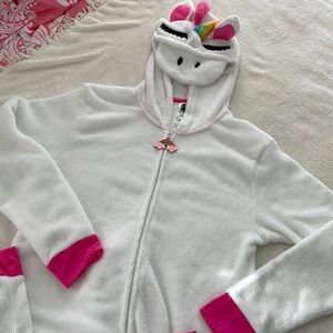 Spirit Halloween super soft fleece onesie  unicorn pajamas or costume size L